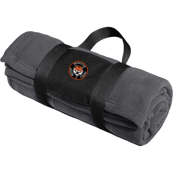Princeton Jr. Tigers Fleece Blanket with Carrying Strap