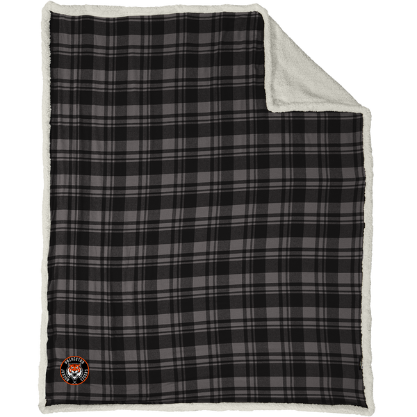 Princeton Jr. Tigers Flannel Sherpa Blanket
